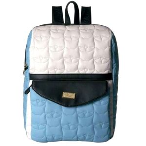 Luv Betsey blue & white Backpack diaper bag
